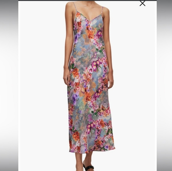 All Saints Bryony Lucia Dress Peace Pink Size 6 NWT - Picture 2 of 3